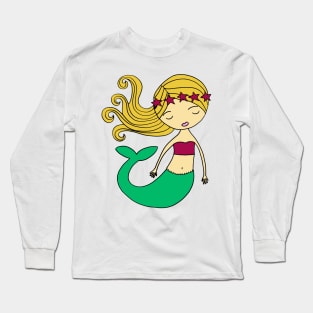 mermaid girl Long Sleeve T-Shirt